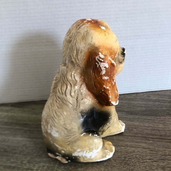 Vtg Carnival Chalkware Dog Statue - Picture 6 of 16
